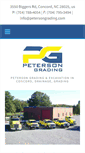 Mobile Screenshot of petersongrading.com